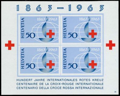 Schweiz BLOCK Kleinbogen 1960-1969 Block 19-20 X67909E