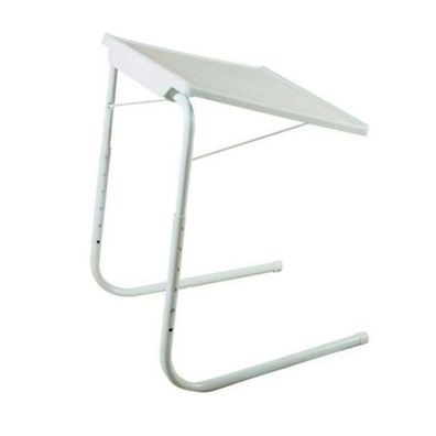 MESA LIVING Verstellbarer Klapptisch Tavolino Weiß