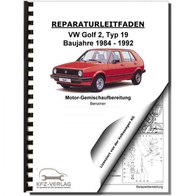 VW Golf 2 19 (84-92) 2E2- Keihin-Vergaser Zündanlage 1,6/1,8l Reparaturanleitung