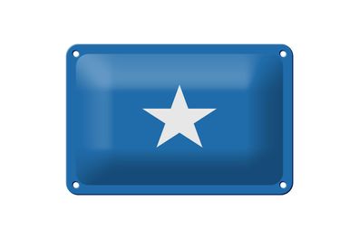 Blechschild Flagge Somalias 18x12 cm Flag of Somalia Deko Schild