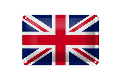 Blechschild Flagge Union Jack 18x12 cm Flag United Kingdom Deko Schild