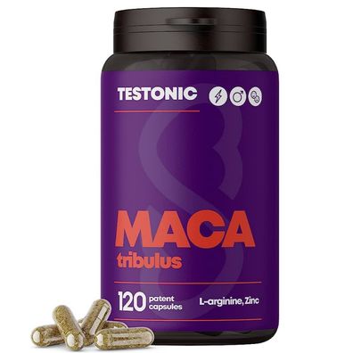 Testonic Maca Wurzel Kapseln - 120 Kapseln - natürliche Inhaltstoffe