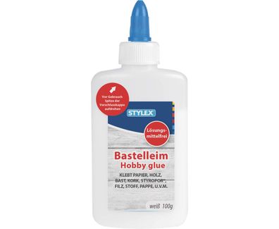 Stylex 23373 Bastelleim, weiß, 100 g Flasche