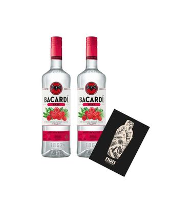Bacardi 2er Set Razz 2x 0,7L (32% Vol) Rum mit Himbeere- [Enthält Sulfite]