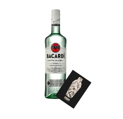 Bacardi Carta Blanca 0,7L (37,5% Vol) Superior white Rum- [Enthält Sulfite]