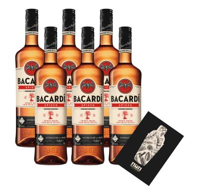 Bacardi 6er Set Spiced Rum 6x 0,7L (35% Vol) Spirit Drink Rum with Spices- [Ent