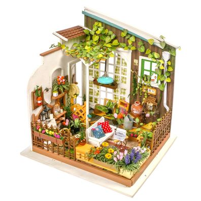 Robotime - DIY Miniaturhaus - Miller´s Garden (DIY House - 19.5 x 18.3 x 21 cm)
