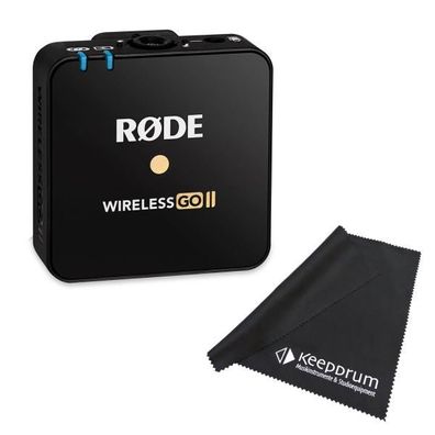 Rode Wireless GO II TX Mikrofon Modul mit Tuch