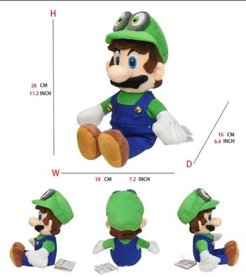 Super mario Luigi Spielzeug Stofftier Anime Plüsch Figur 28 cm