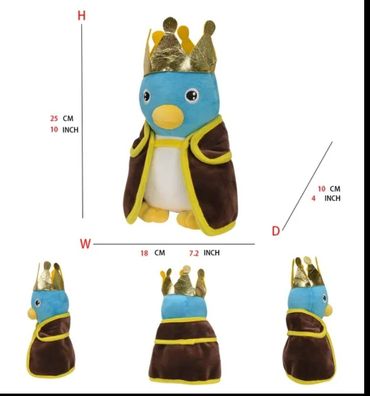Super mario King Pinguin penguin Spielzeug Stofftier Anime Plüsch Figur 25 cm
