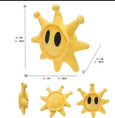Super mario sunshine Sonne Stern Spielzeug Stofftier Anime Plüsch Figur 16 cm