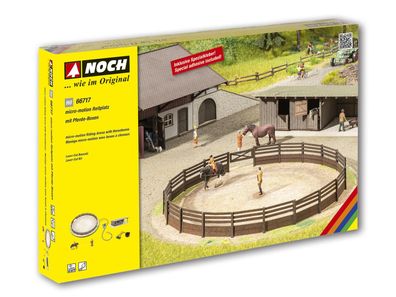 NOCH 66717 micro-motion Reitplatz mit Pferde-Boxen