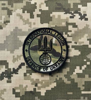 Patch "International Legion Defence Ukraine" Multicam Morale Tactical Aufnäher ZSU