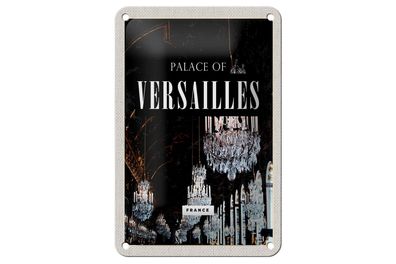 Blechschild Reise 12x18 cm Palace of Versailles France Schloss Schild