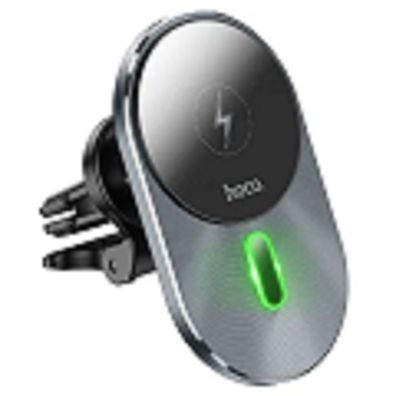 HOCO Grille-Autohalterung mit induktiver Aufladung, kompatibel mit MagSafe 15 W ...
