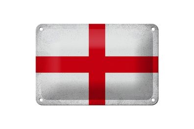 Blechschild Flagge England 18x12 cm Flag of England Vintage Deko Schild