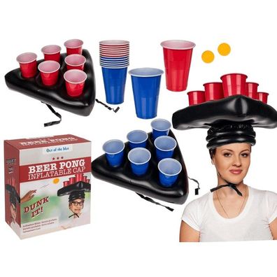 Aufblasbare Mütze Beer Pong Game Mütze Aufblasbar Partyspiel