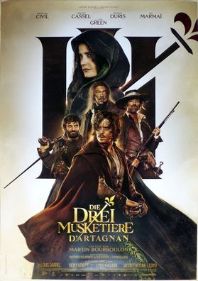Die Drei Musketiere: D´Artagnan - Original Kinoplakat A0 - François Civil -Filmposter