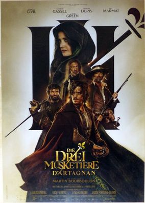 Die Drei Musketiere: D´Artagnan - Original Kinoplakat A1 - François Civil -Filmposter