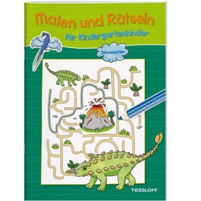 Tessloff Malen und Rätseln für Kindergartenkinder - Dinosaurier