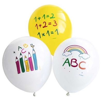 Amscan Luftballon Lattex - Schulstart 1 Beutel