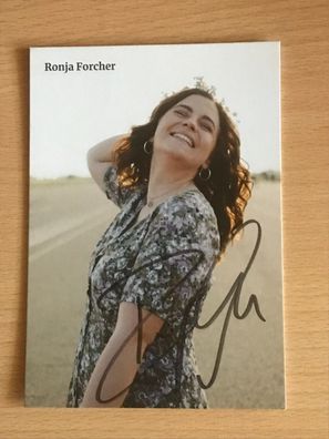 Ronja Forcher Autogrammkarte orig signiert Schlager Rock Pop #6414