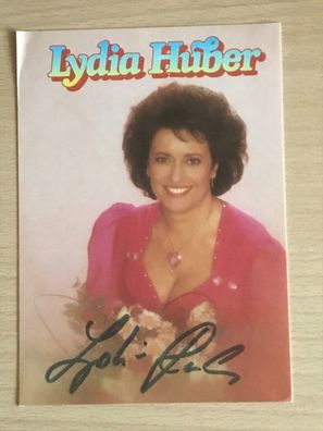 Lydia Huber Autogrammkarte orig signiert Schlager Rock Pop #6439