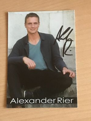 Alexander Rier Autogrammkarte orig signiert Schlager Rock Pop #6417