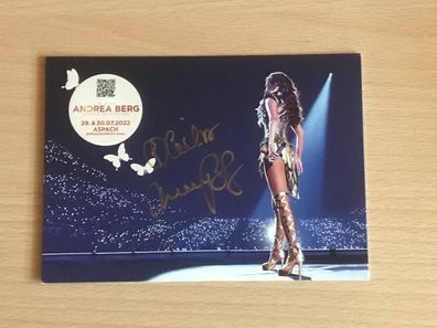 Andrea Berg Autogrammkarte orig signiert Schlager Rock Pop #6484