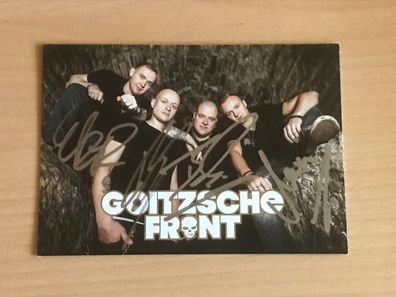 Goitzsche Front Autogrammkarte orig signiert Schlager Rock Pop #6479