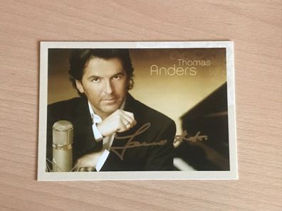 Thomas Anders Autogrammkarte orig signiert Schlager Rock Pop #6489