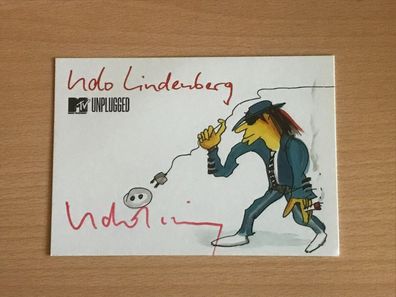 Udo Lindenberg Autogrammkarte orig signiert Schlager Rock Pop #6520