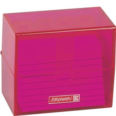 Brunnen Karteikasten A8 gefüllt Colour Code Pink