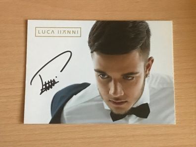 Luca Hänni Autogrammkarte orig signiert Schlager Rock Pop #6517