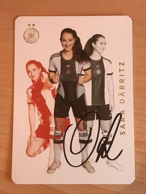 Sara Däbritz Autogrammkarte orig signiert DFB Frauen WM 2023 #6401