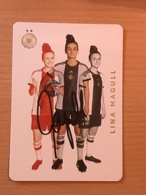 Lina Magull Autogrammkarte orig signiert DFB Frauen WM 2023 #6409