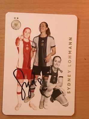 Sydney Lohmann Autogrammkarte orig signiert DFB Frauen WM 2023 #6410