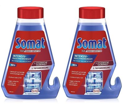 Somat Intensiv-Maschinenreiniger Spülmaschinen Reiniger Spülen Waschen 2x250 ml