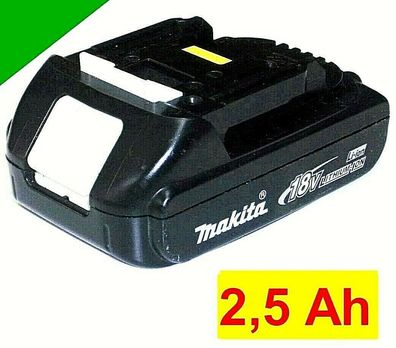Original Makita Akku 18 V BL1815 Compact Neubestückt mit 2,5 Ah 2500 mAh ...