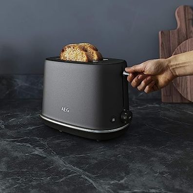 AEG T7-1-6BP Toaster/7-stufige Bräunungsgrad-Einstellung/ Cool-Touch Gehäuse