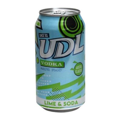 UDL Vodka Premix Lime & Soda 4.0 % vol. 375 ml