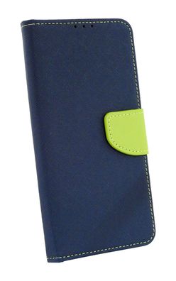 Buch Tasche "Fancy" Samsung GALAXY M12 (M127F) Blau-Grün