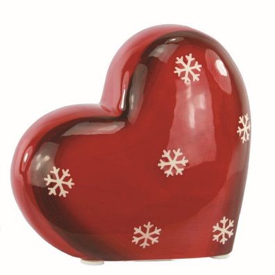 Spardose " Herz " Rot Keramik Deko Geschenk Liebe
