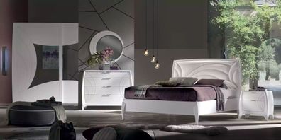 Luxus Schlafzimmer Sets Bett 2x Nachttische Design Kommode Möbel 6tlg