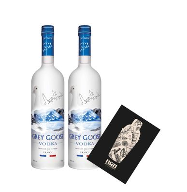 Grey Goose 2er Set Vodka 2x 0,7l (40% Vol) Distilled in France- [Enthält Sulfit
