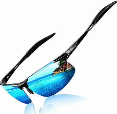 Herren Polarisierte Sonnenbrille Metall rahme Ultra leicht Sportreisestil Brille