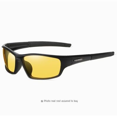 LANON UV400 polarisiert Nacht-Vision Brille Autofahren Rundum-Sonnenbrille Mode