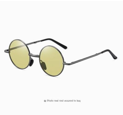 LANON Runde Sonnenbrille Retro Vintage Polarisiert Damen Herren verfarbung DE
