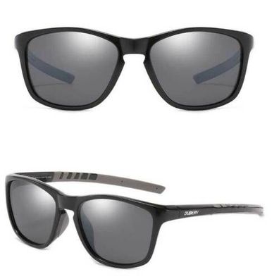 Dubery Outdoor-Rahmen Polarisiert Sonnenbrille Farblinse 100% UV-Schutz Brille