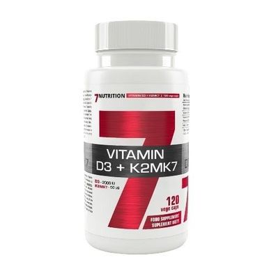 7Nutrition Vitamin D3 + K2 120 Kapseln 2000i.e.